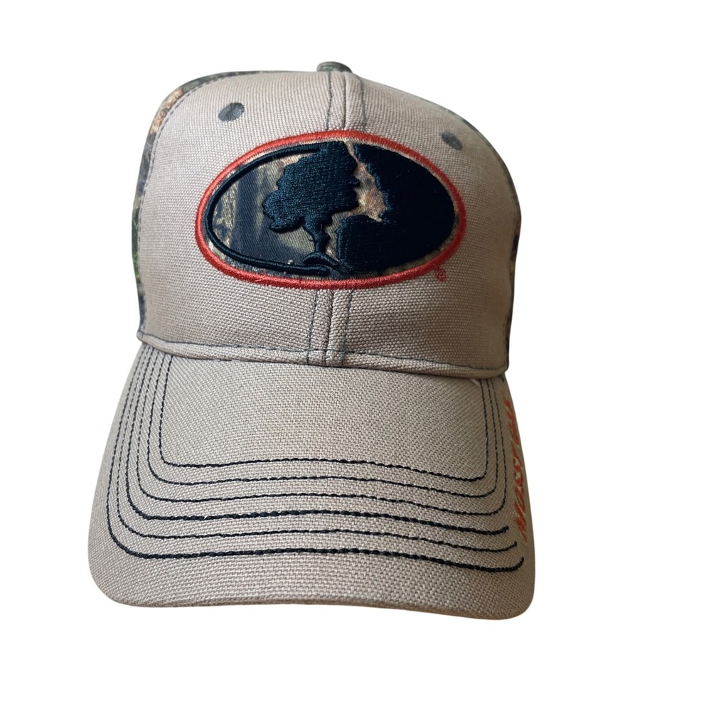 Mossy Oak Stretch‎ Baseball Cap Camo Tree Logo Outdoor Hunting